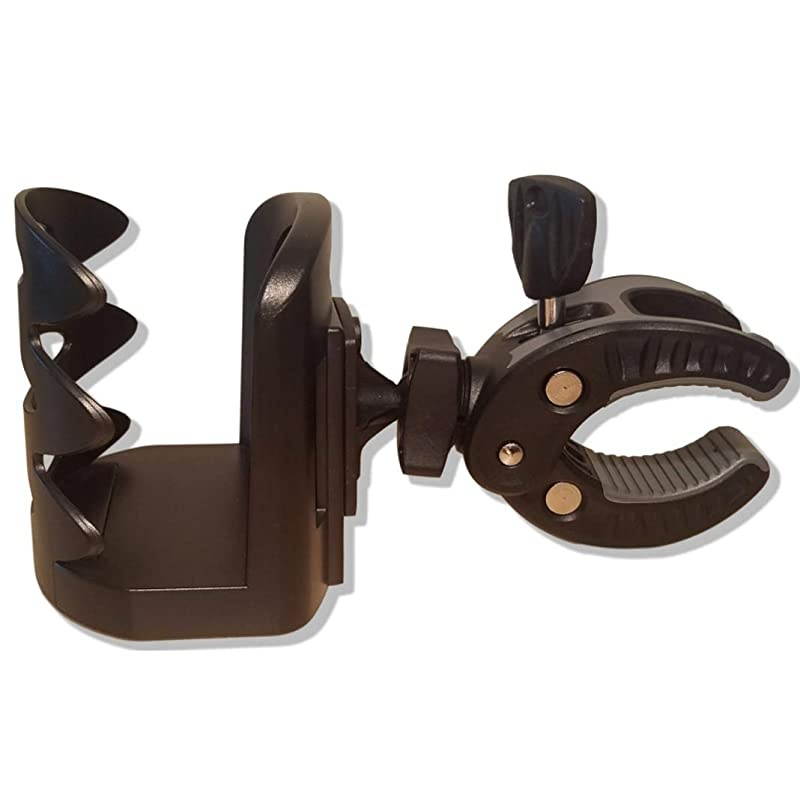 CR-25 Drink Bottle Holder - Cup Caddy - Water, Other Beverage - Mount Clamp Accessory for Mic Stand, Handle Bar, Pole, Music or Microphone Boom Stand