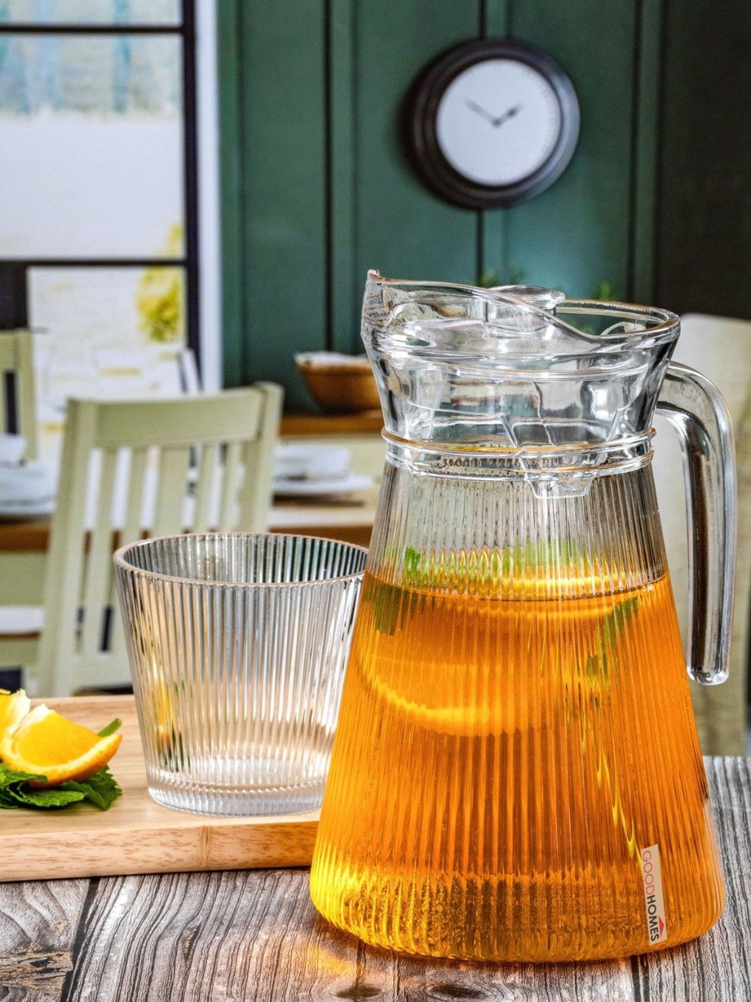 Pure Home and Living Blue Glass Decanter (0.7 L)