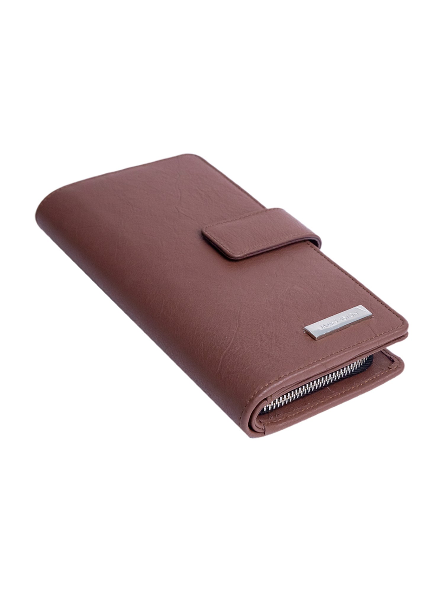 James Aston Sof&iquest;a Cognac Leather Clutch