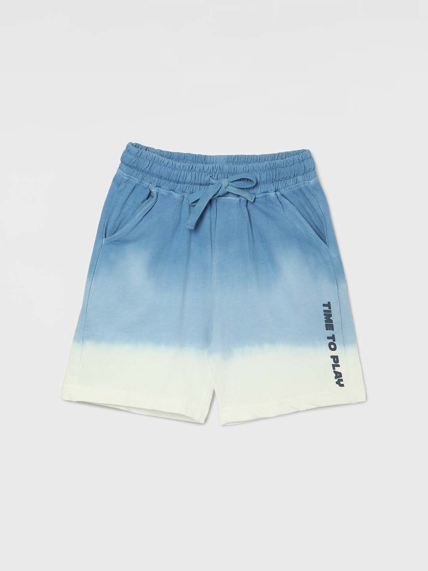 Fame Forever by Lifestyle Kids Blue Cotton Printed Shorts