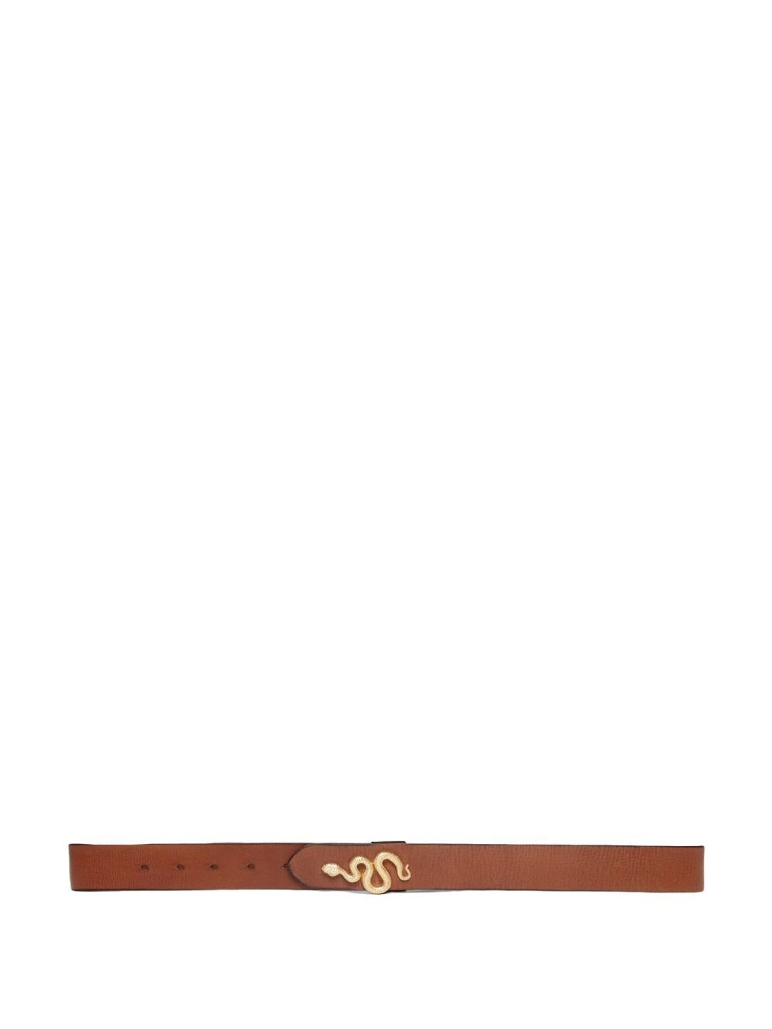 Fossil Julian Black Leather Solid Waist Belt