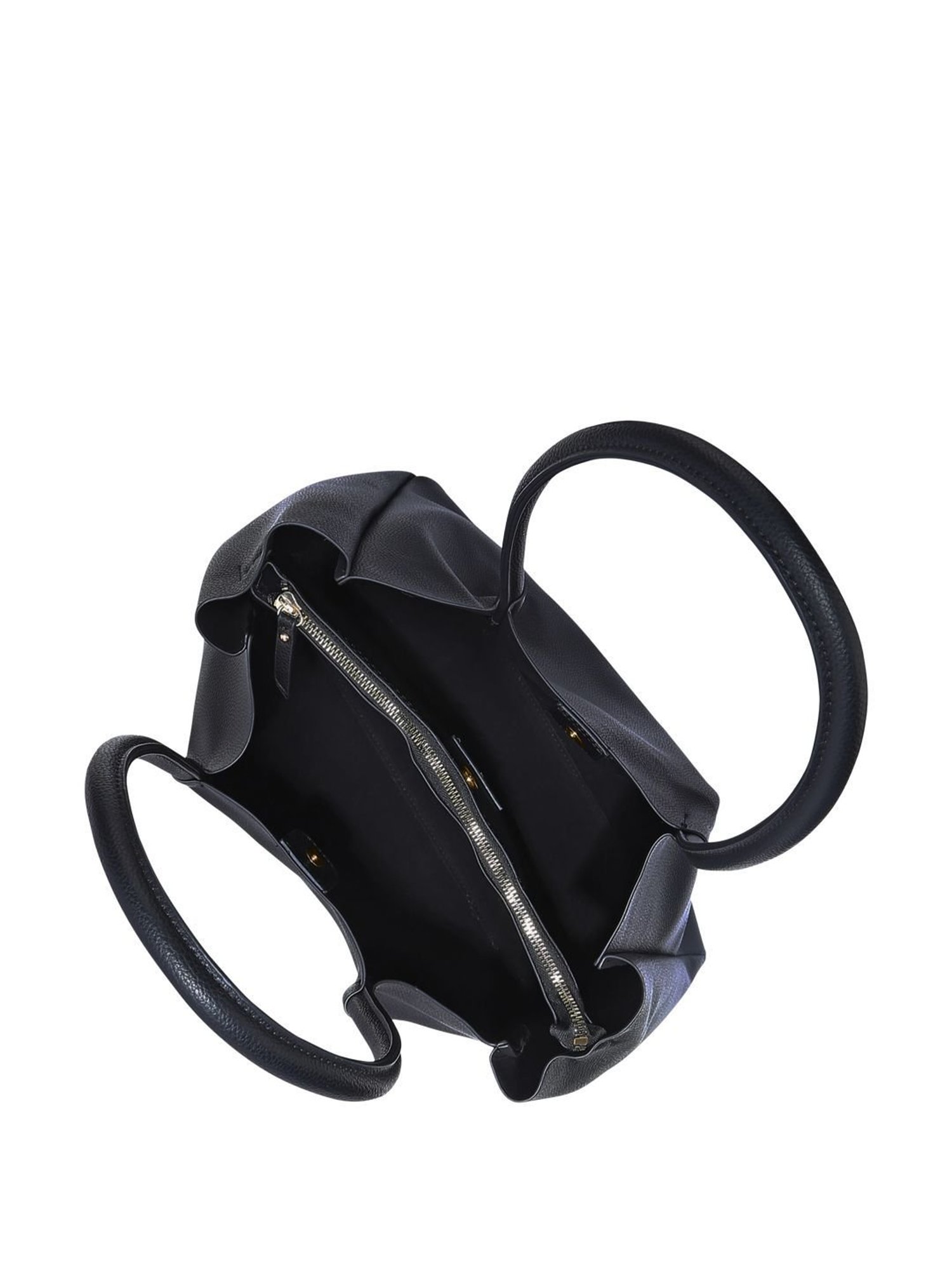 Accessorize London Black Solid Shoulder Handbag