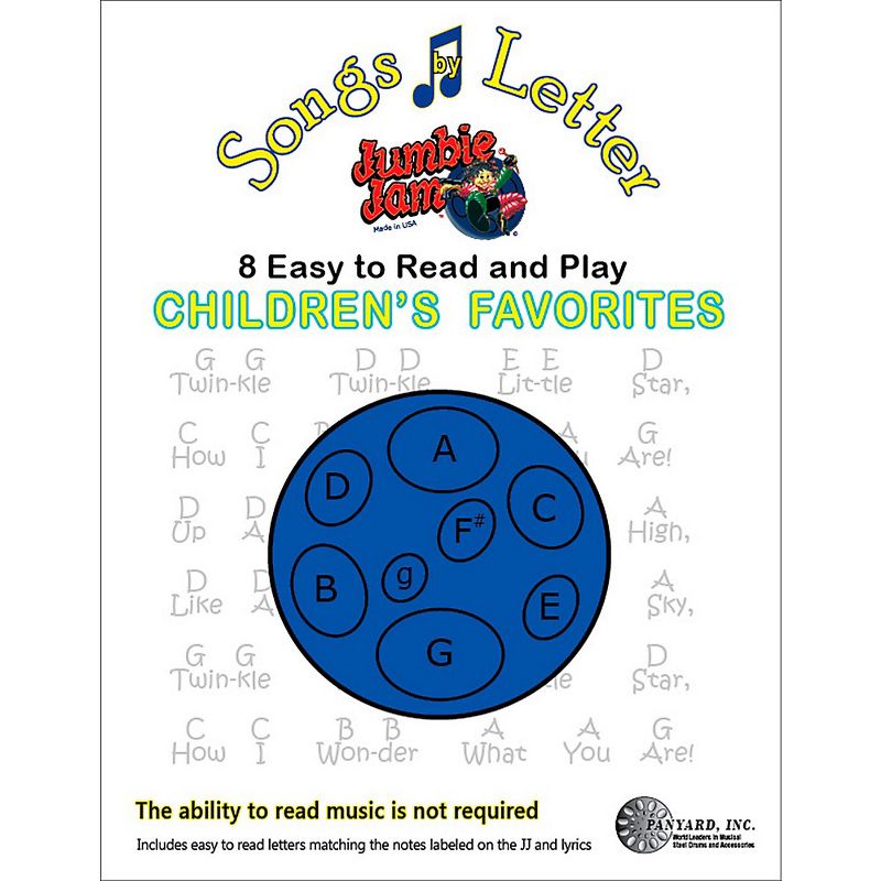Panyard Jumbie Jam Songs by Letter Song Book - Childrens