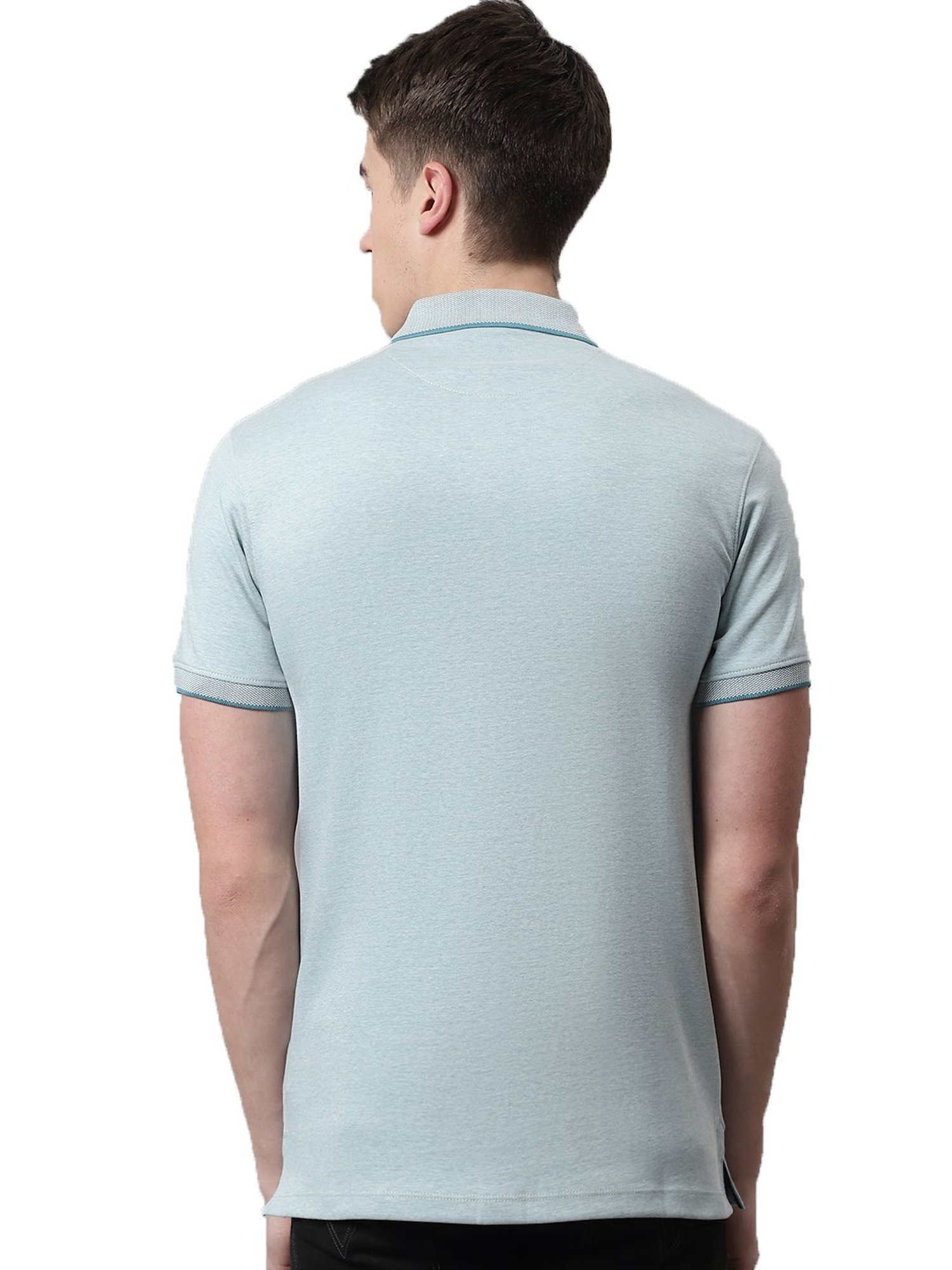 Venitian- Forbidden Clothing Light Turquoise Regular Fit Polo T-Shirt