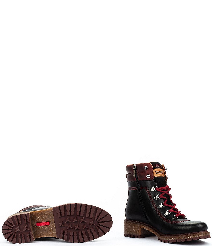 Pikolinos Aspe W9Z Leather Lace-Up Hiker Booties