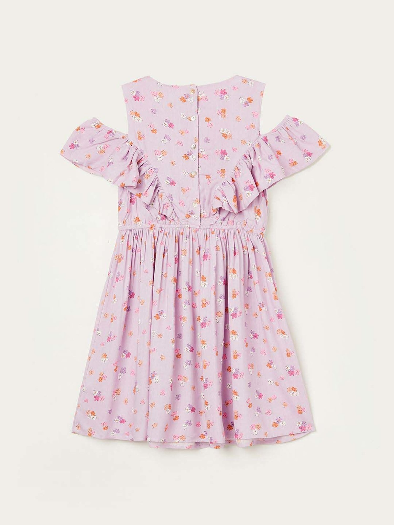 Fame Forever by Lifestyle Kids Lilac Floral Print Dress