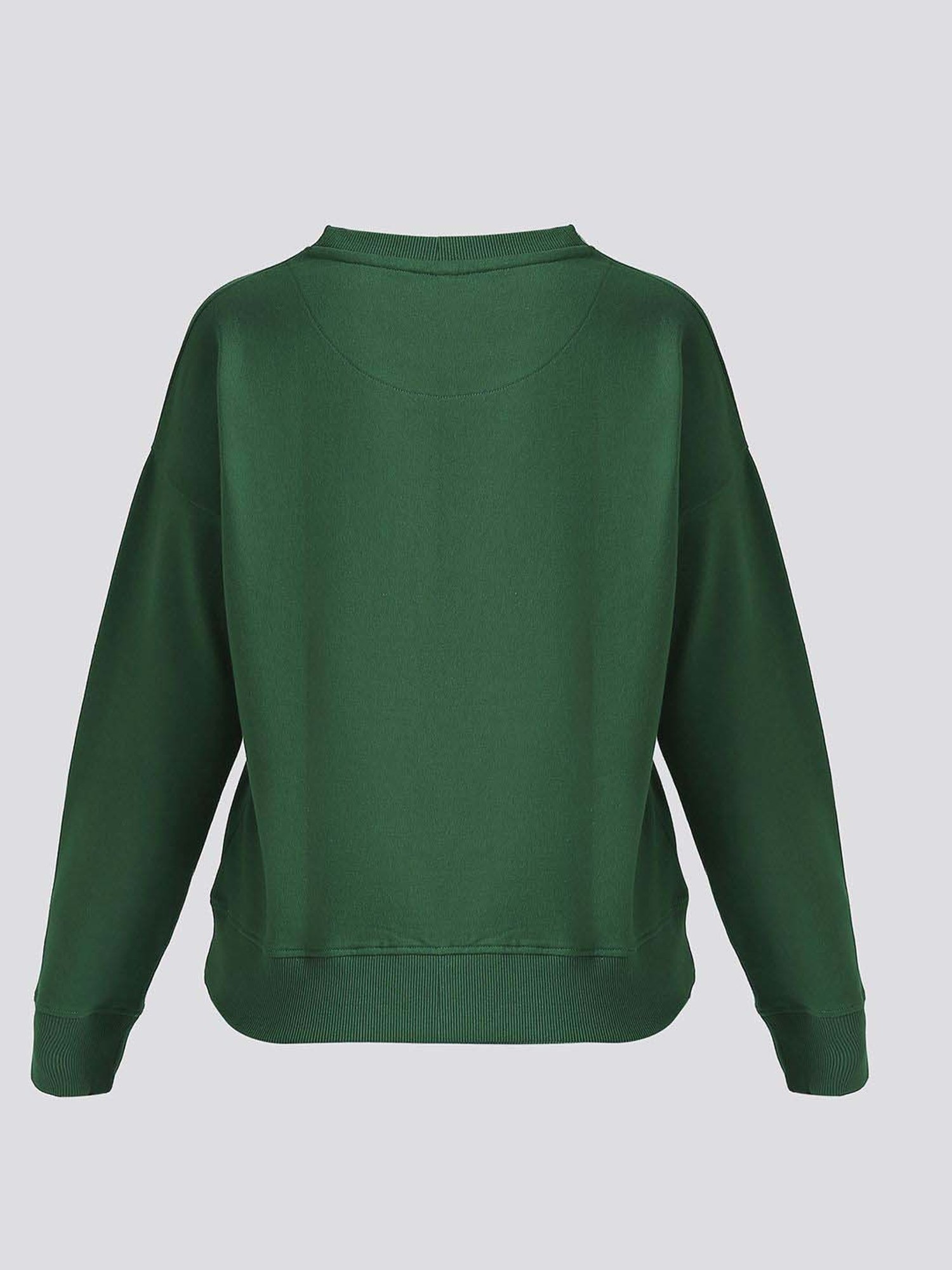 Pepe Jeans Green Cotton Printed Sweatshirt