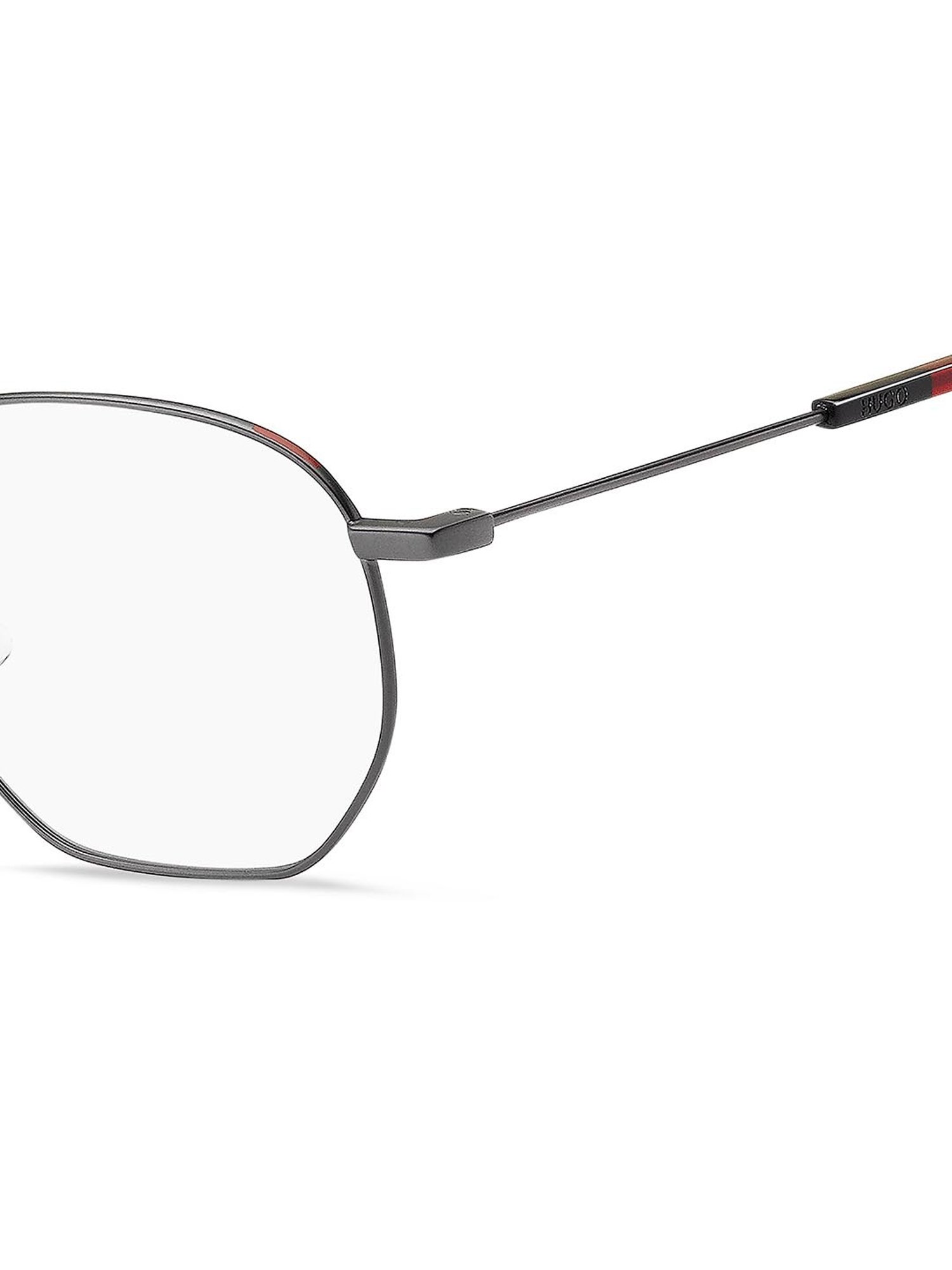 HUGO Grey Geometric Eye Frames for Men