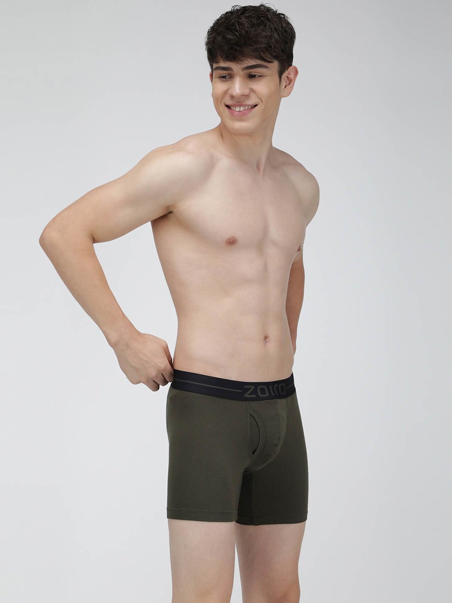 Zoiro Allen Green Regular Fit Trunks