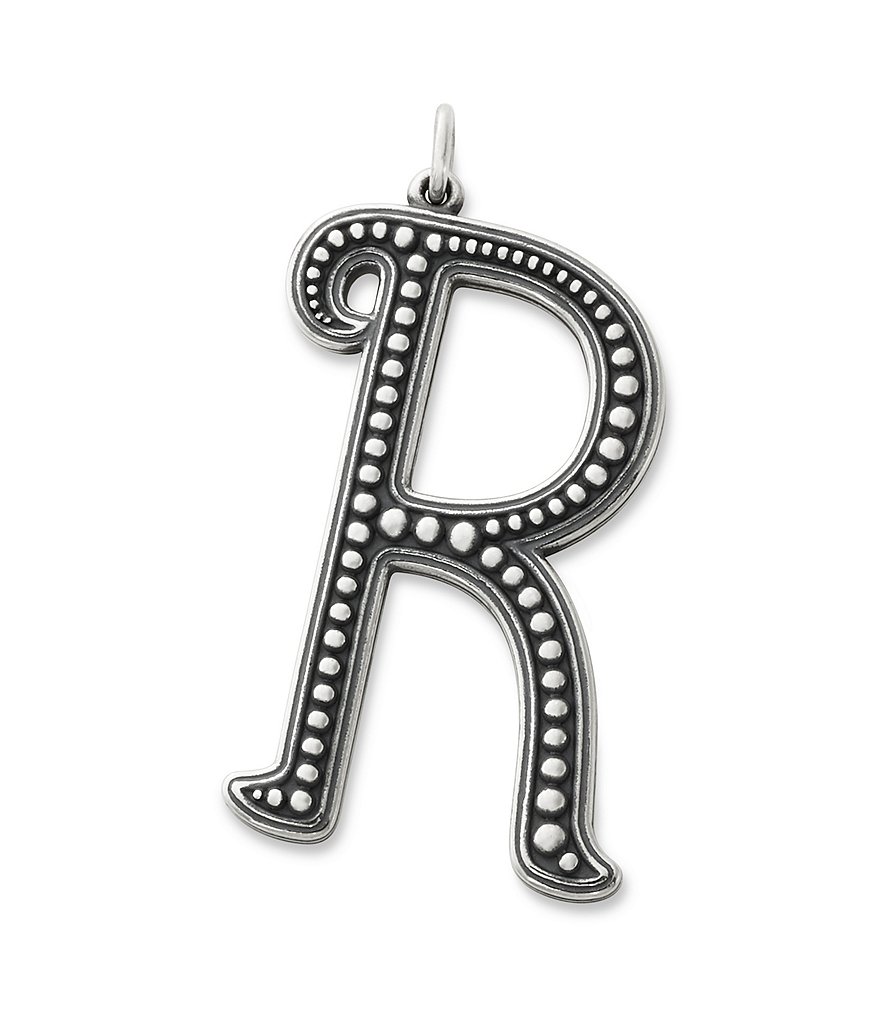 James Avery Beaded Initial Pendant Charm