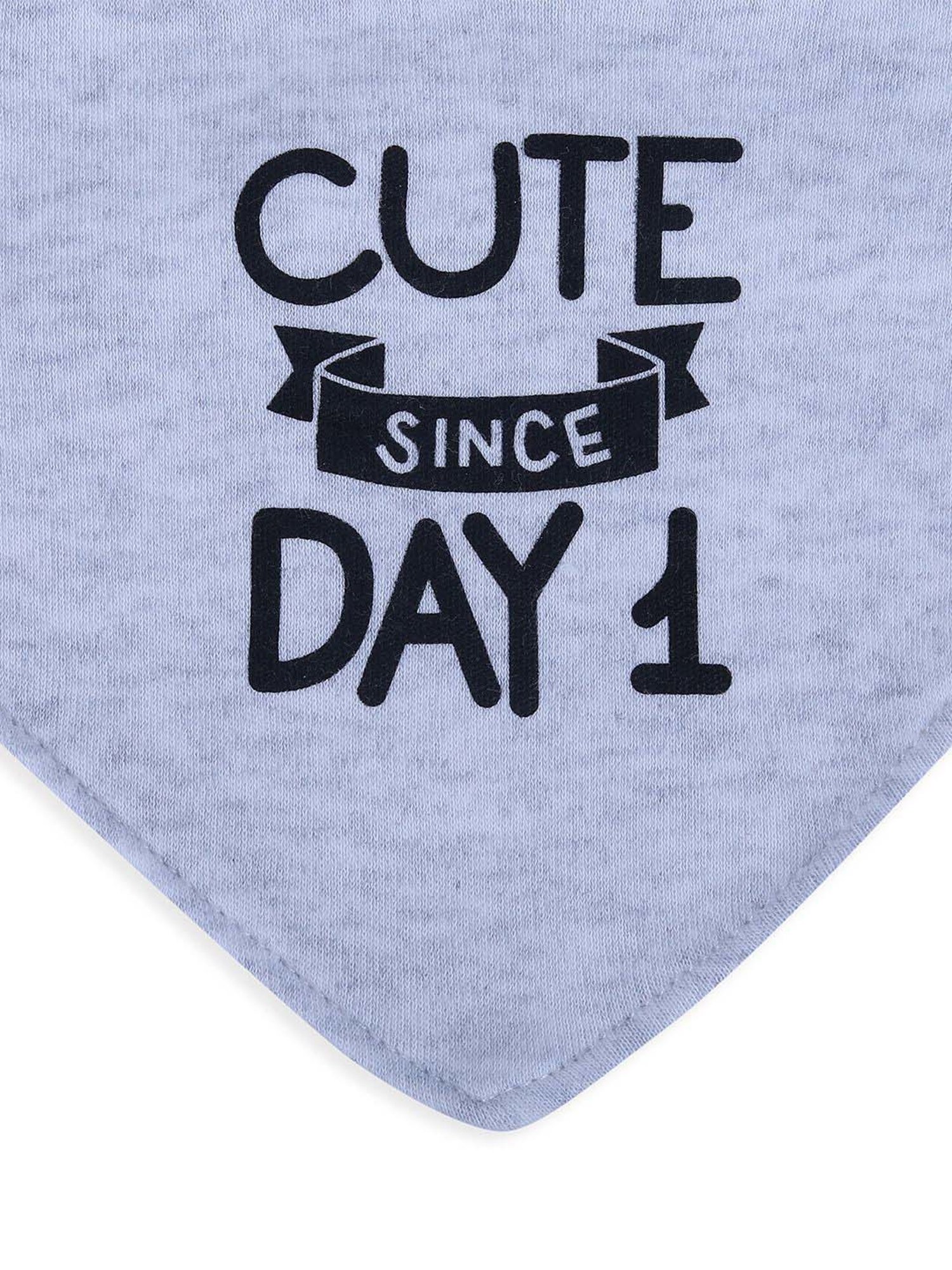 Baby Moo Kids Red & White Cotton Printed Bib (Pack of 3)