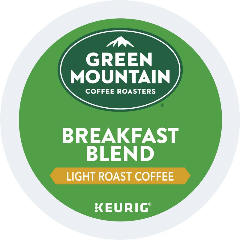 Green Mountain Coffee Breakfast Blend, Single Serve Keurig K-Cup Coffee Pods, Light Roast - 96ct