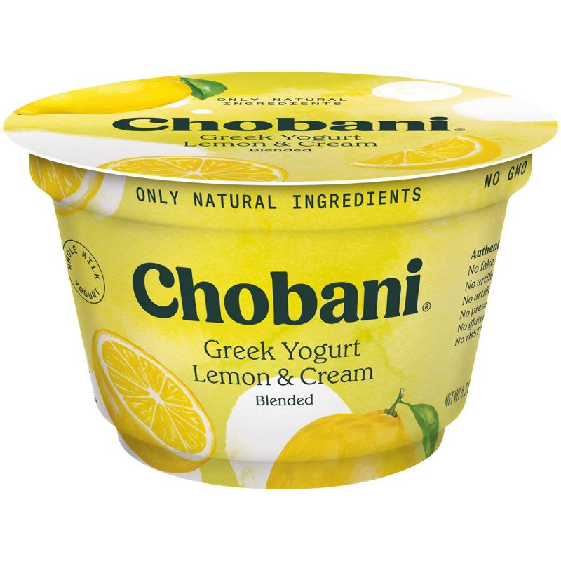 Chobani Lemon & Cream Blended Greek Yogurt - 5.3oz