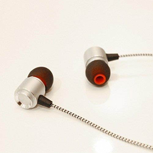Premium Sound Quality Wired Headset Metal Earbuds Earphones Microphone for Cricket Nokia Lumia 630 - Cricket Nokia Lumia 635 - Cricket Samsung Amp 2 - Cricket Samsung Galaxy Amp Prime