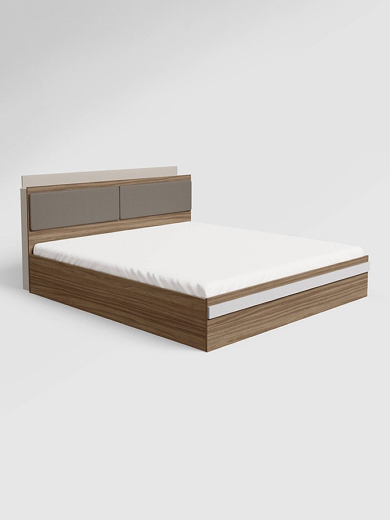 Godrej Interio Conflux Brown Engineered Wood Queen Bed