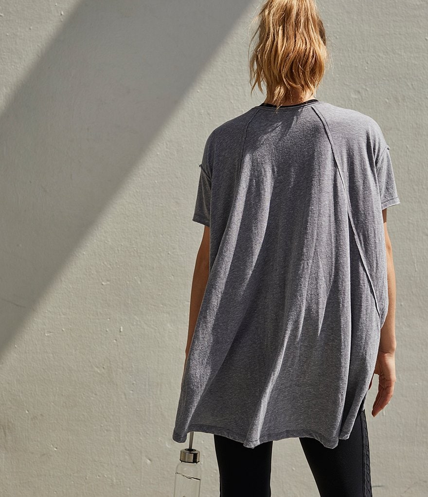 Free People FP Movement City Vibes Oversized Fit Cotton Blend Tee