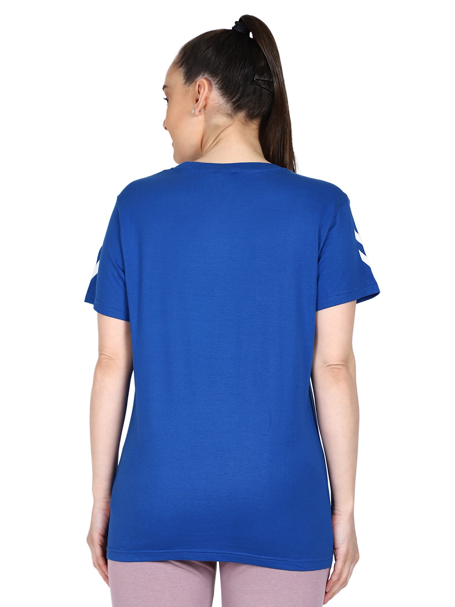 Hummel Blue Logo Printed T-Shirt