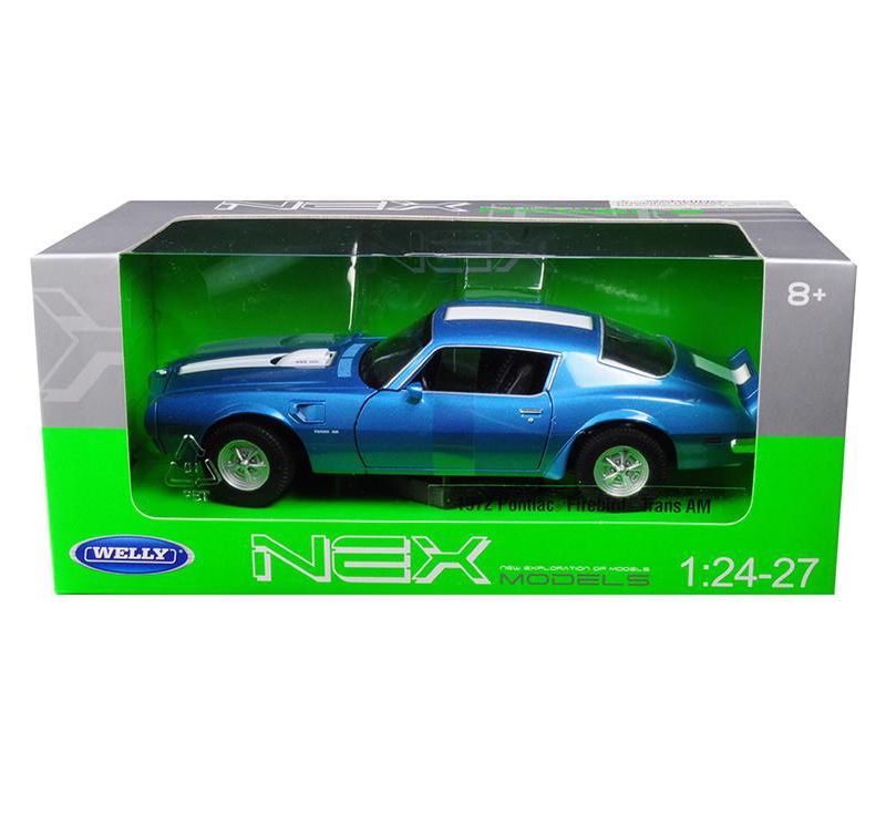 1972 Pontiac Firebird Trans Am Blue Metallic 1/24-1/27 Diecast Model Car by Welly