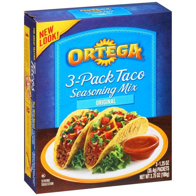 Ortega 3-Pack Taco Seasoning Mix 3.75oz