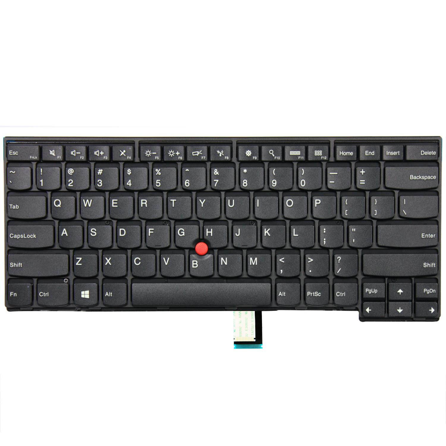 AUTENS Replacement US Keyboard for Lenovo ThinkPad E431 E440 Laptop No Backlight (4 Fixing Screws)