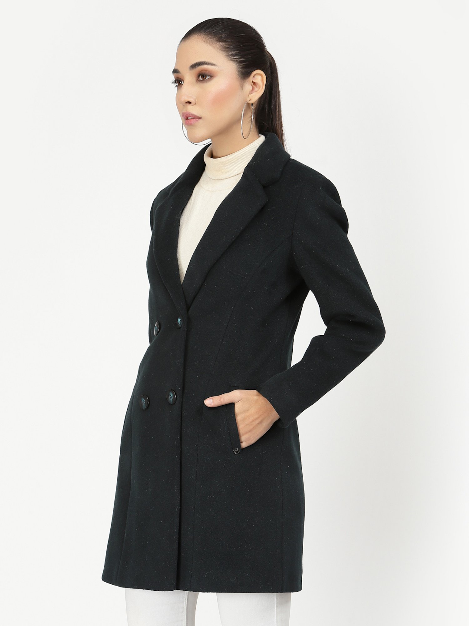 Juelle Dark Navy Over Coat
