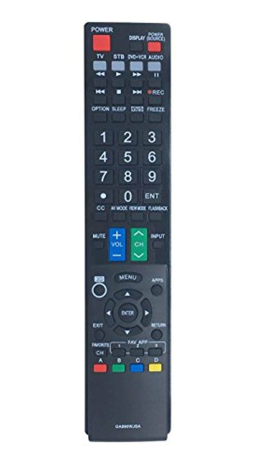 vinabty ga890wjsa replaced remote fit for sharp tvs lc42le540u lc42le540u lc46le540 lc46le540u lc46le540u lc70c6500u lc70le75 l