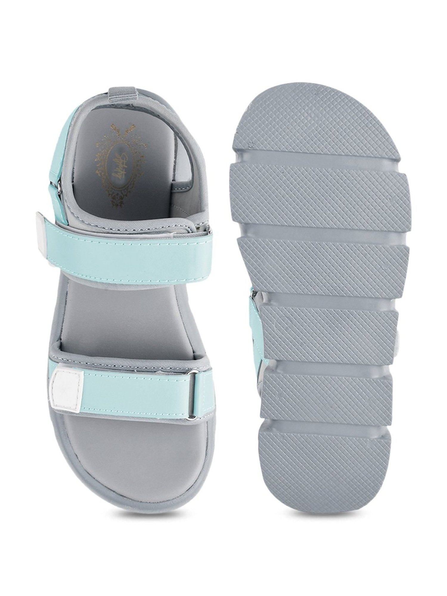 Shoetopia Women's Green Floater Sandals