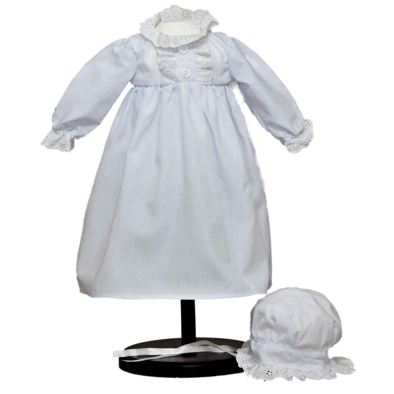 The Queen's Treasures Little House On The Prairie 18" Doll Clothes Cotton Night Gown PJ's, Night Cap