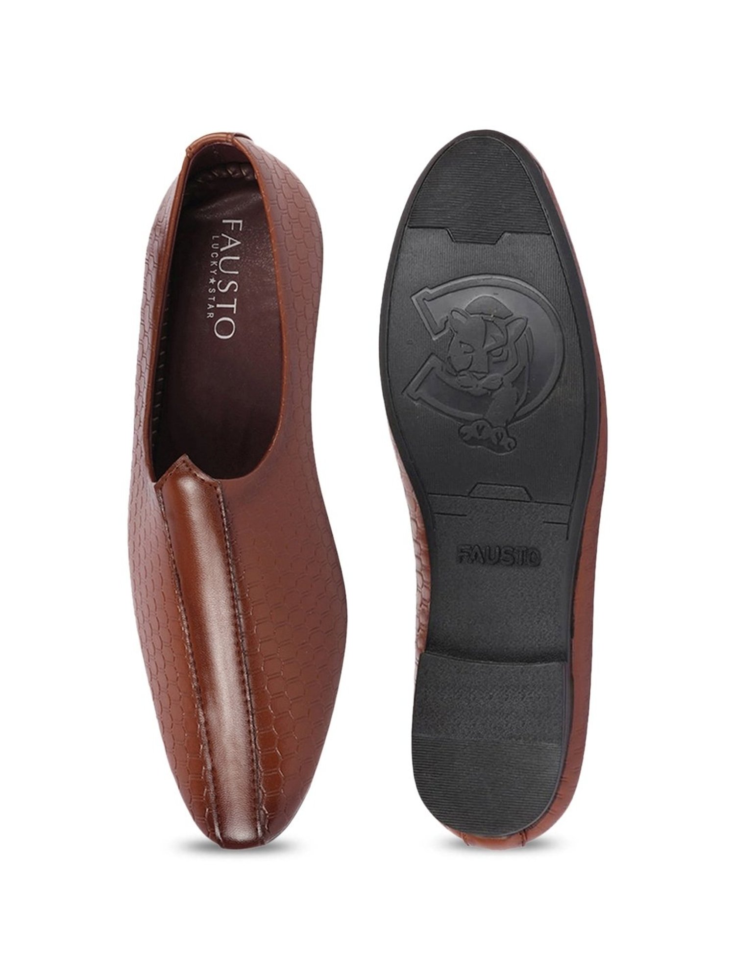 Walkway Men's Black Ethnic Juttis