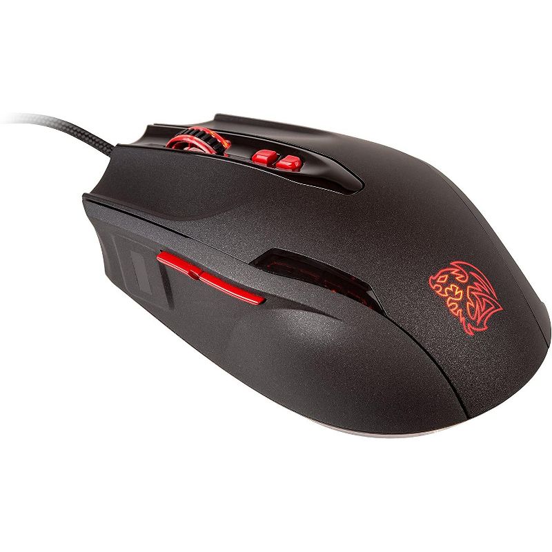 Thermaltake TteSPORTS BLACK FP Biometric Laser Gaming Mouse