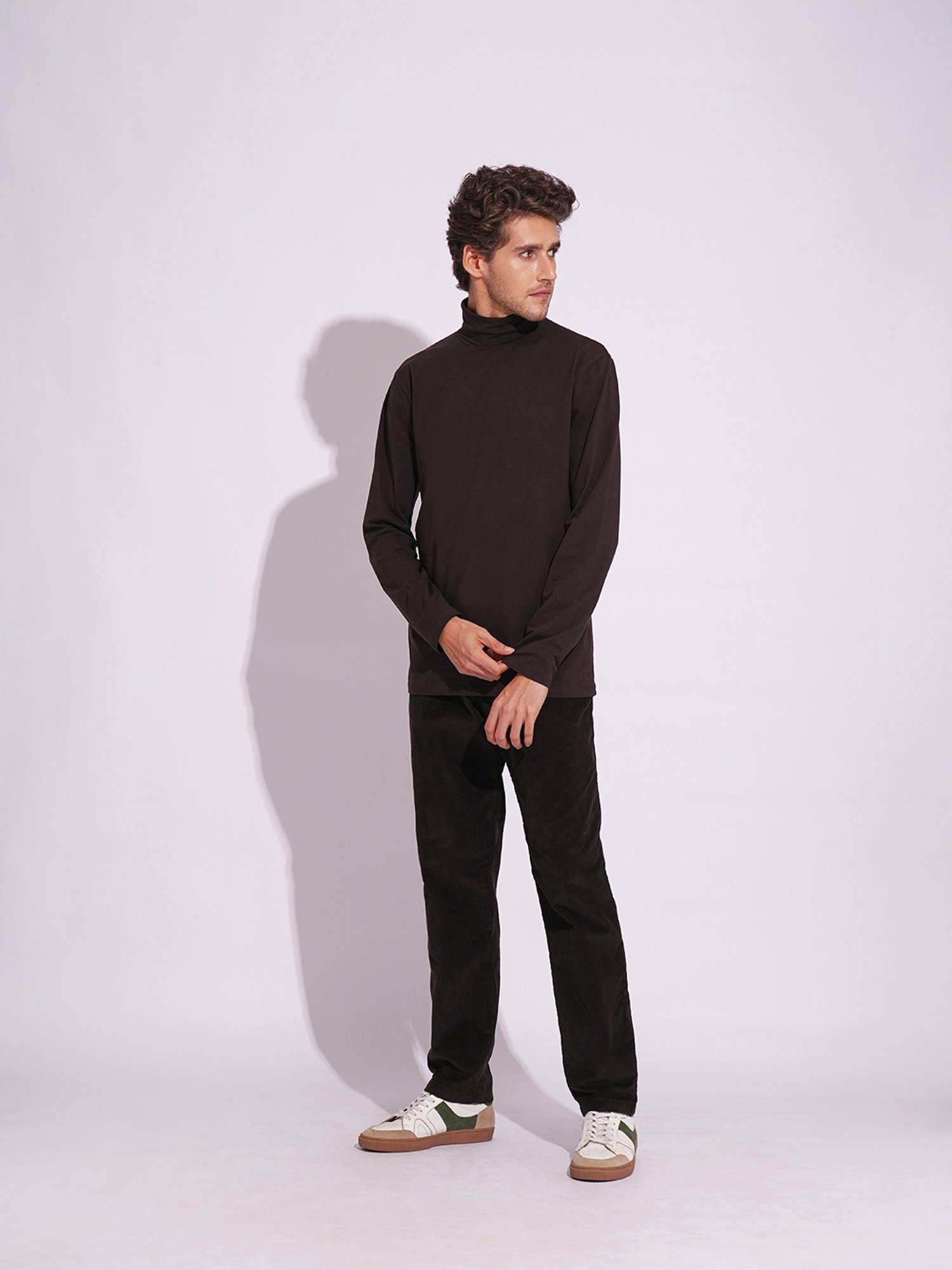 SELECTED HOMME Brown Slim Fit T-Shirt