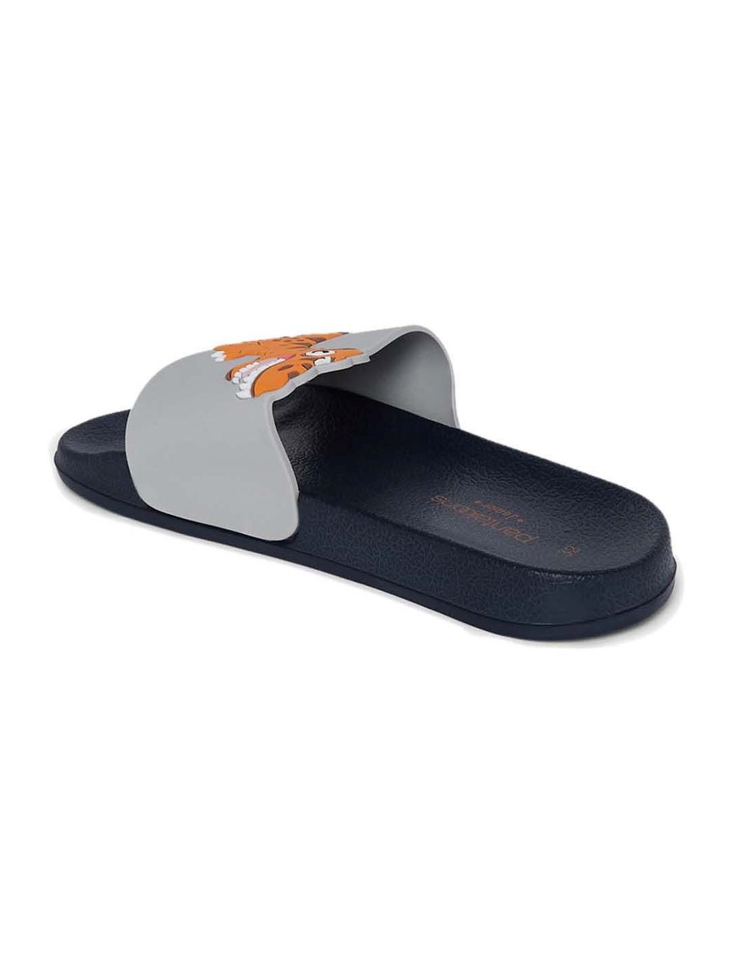 Pantaloons Junior Grey & Black Casual Slides