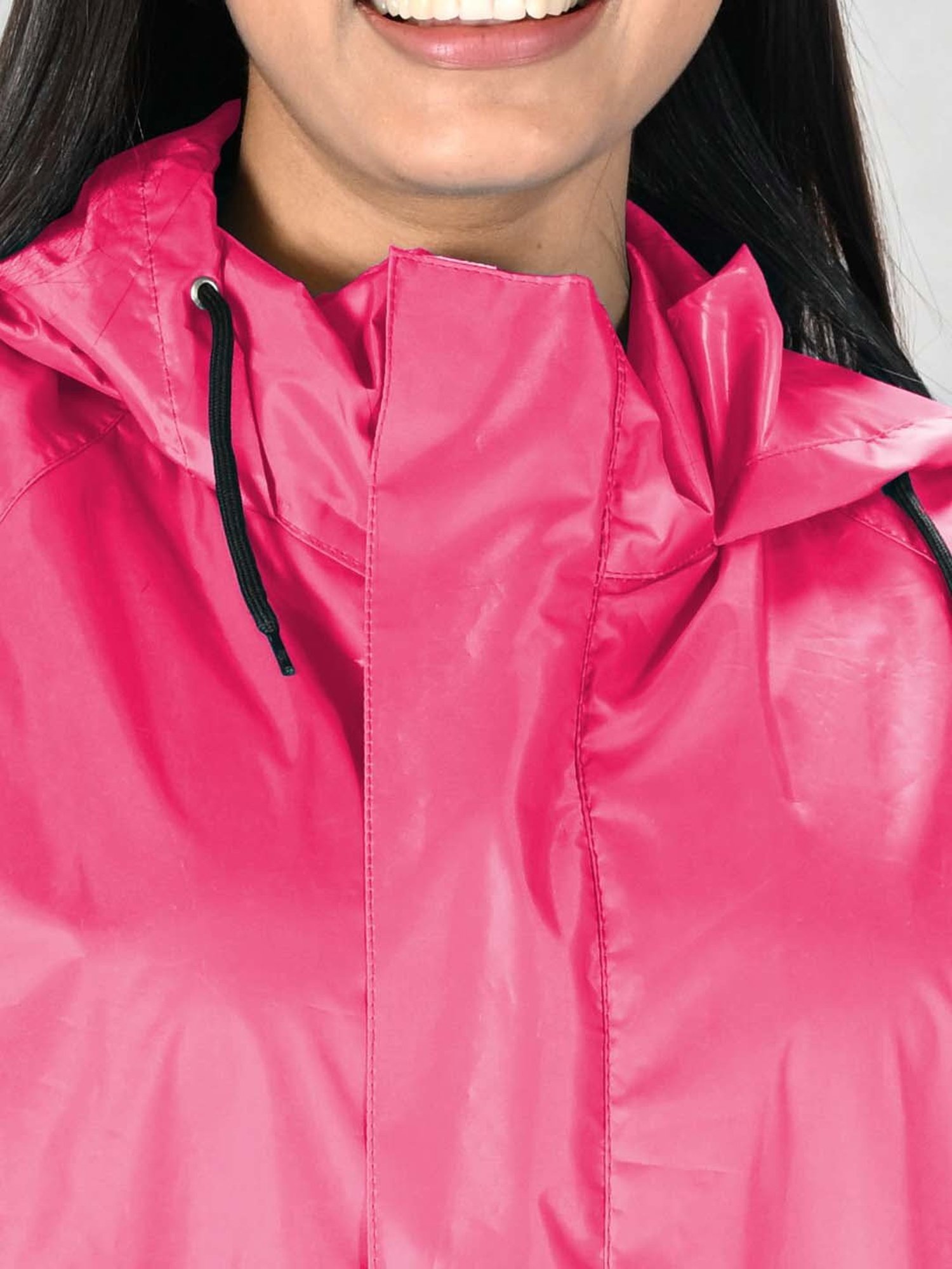 Lux Venus Pink Loose Fit Raincoat