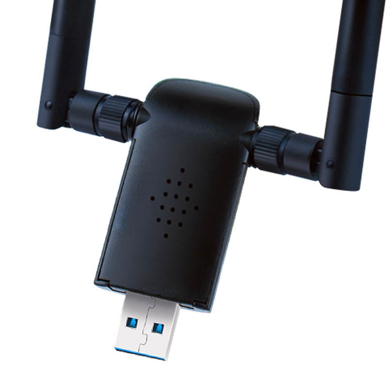 Wireless USB WiFi adapter  802.11AC 1200Mbps dual 5Dbi antenna 5G/2.4G WiFi USB for desktop laptop MAC windows 10/8/8.1/7/vista/XP/MAC 10.6/10.13 wifi USB computer network adapter