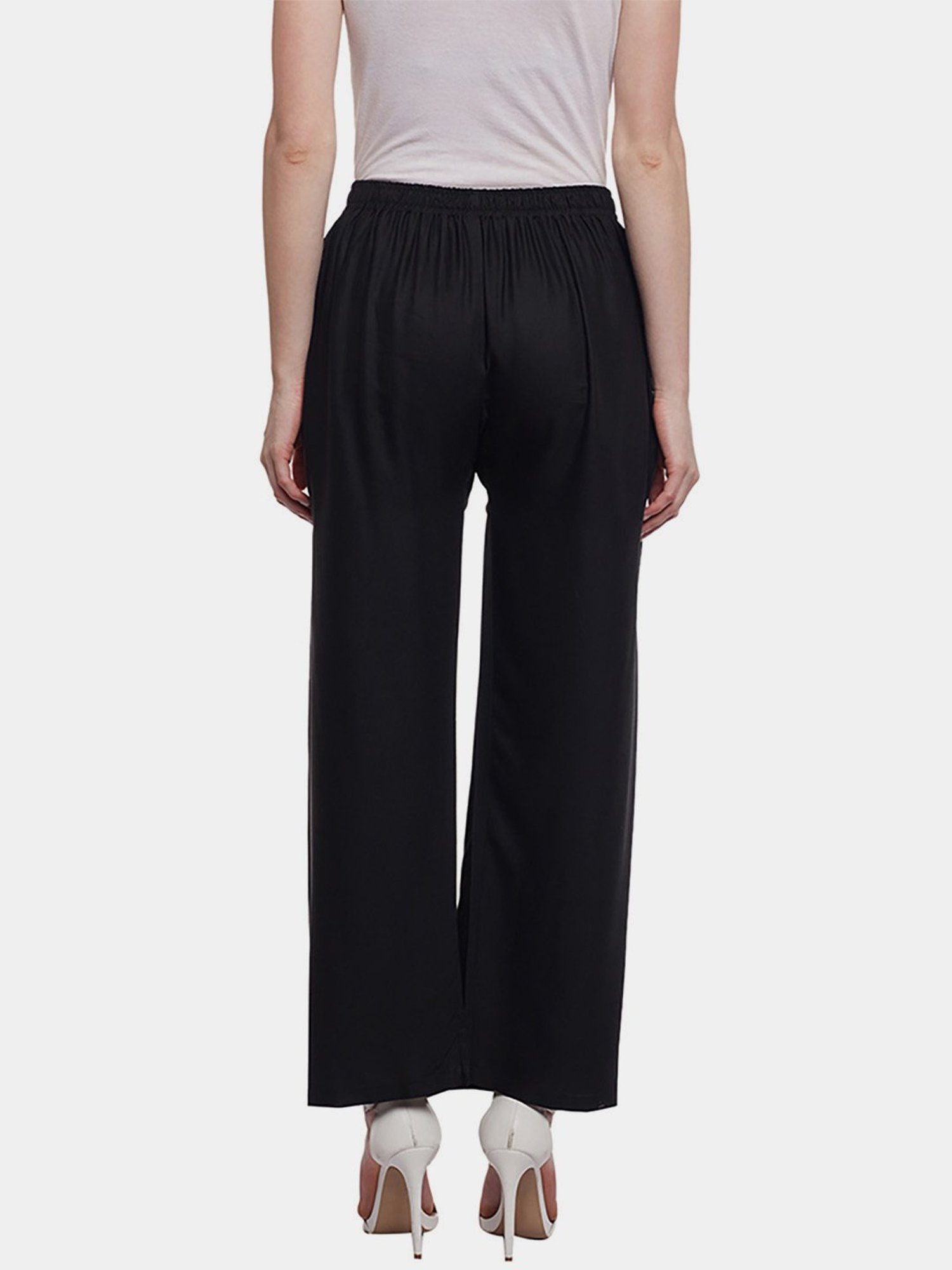 Castle Black Straight Fit Palazzos