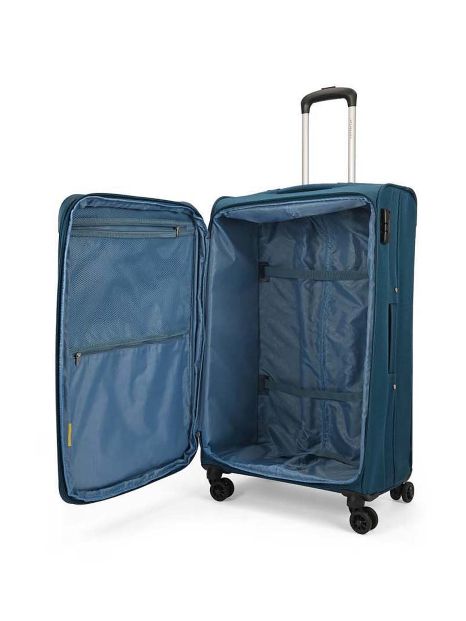 Aristocrat Blue Small Soft Cabin Trolley - 36 cm