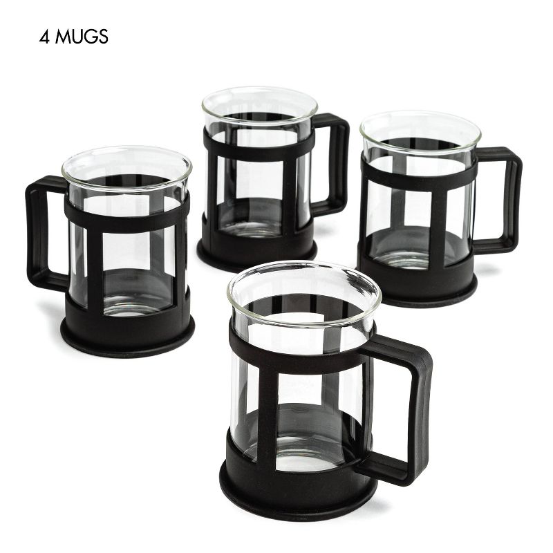 Primula Halfmoon 10-Piece Teapot Gift Set - Black
