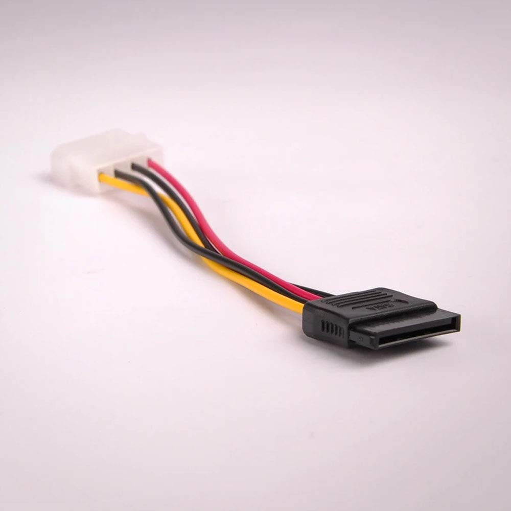 6 Inch Serial ATA SATA Power Cable - Connecting to Hard Drives, CD-ROM's, CD-RW's, Fans and More - Connects Any SATA Hard Drive to a Standard 4-pin LP4 Internal Power Connector
