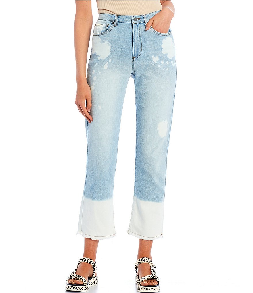 Celebrity Pink Destructed Cropped Skinny Jeans