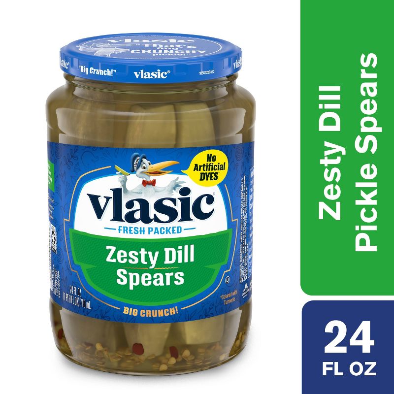Vlasic Zesty Dill Pickle Spears - 24oz