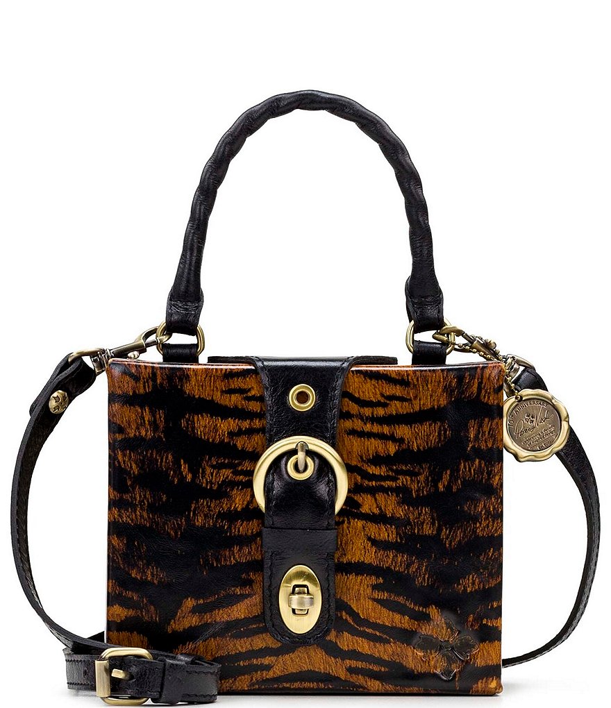 Patricia Nash Tiger Collection Avadi Box Bag