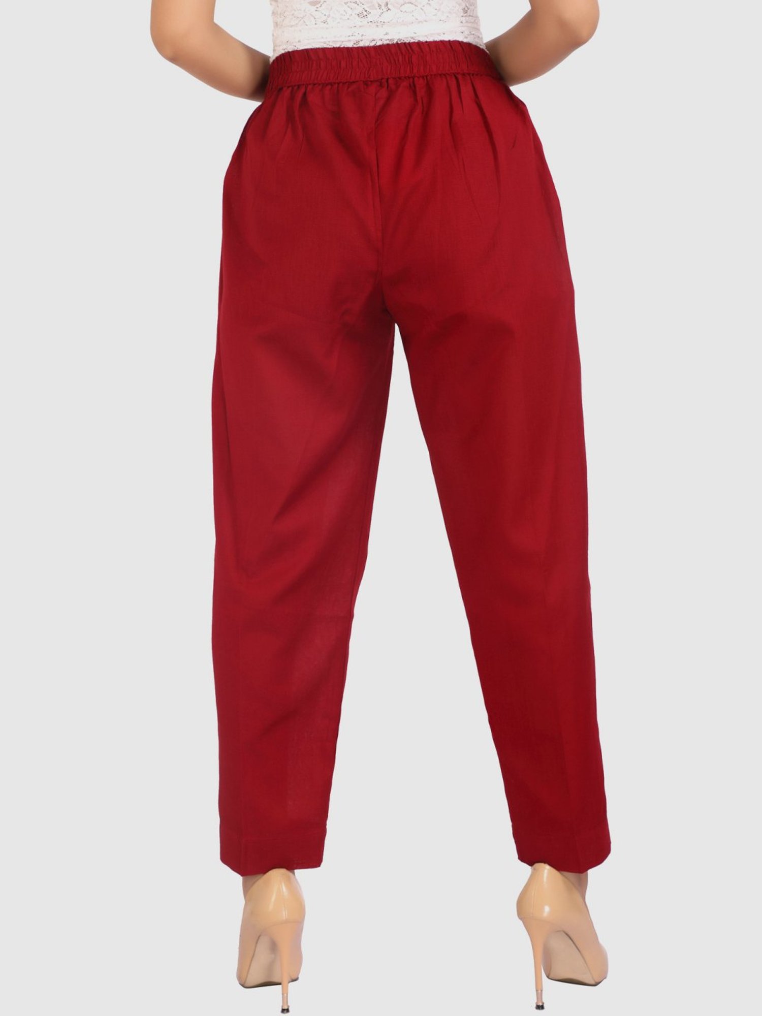 Cotton Culture Maroon Cotton Pants