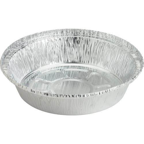 Genuine Joe Aluminum Round Food Container 7" 250/CT Silver 10700