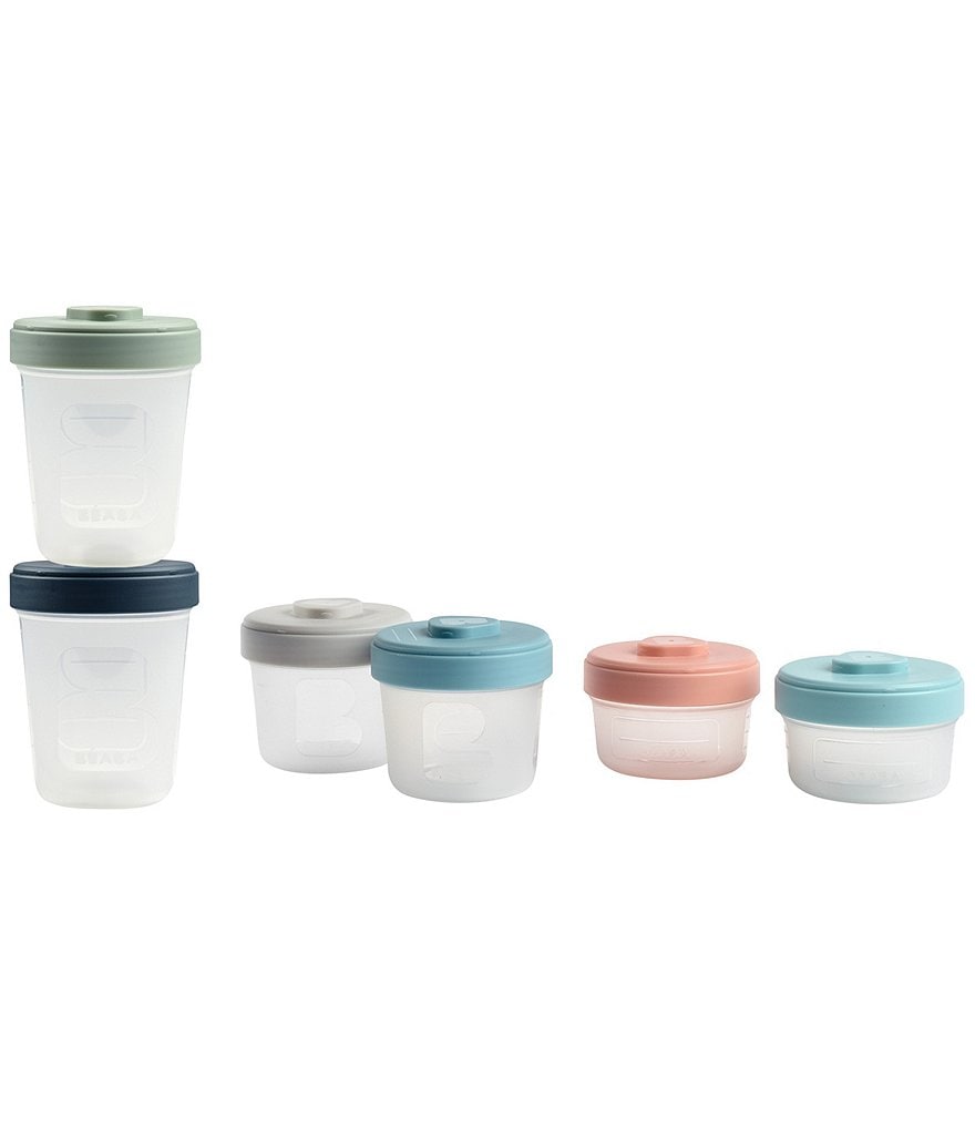 BEABA Baby Food Clip Containers Set of 6 - Medium