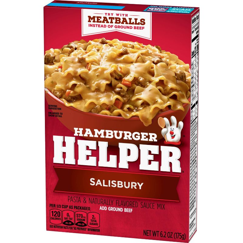 Betty Crocker SALISBURY Hamburger Helper 6.2oz (5 Pack)