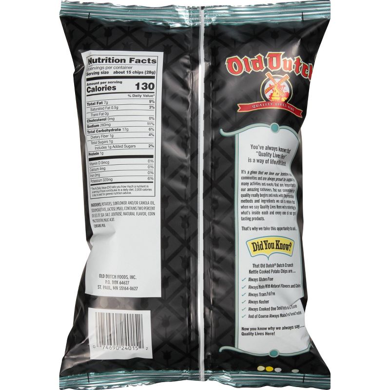 Old Dutch Salt & Vinegar Kettle Potato Chips - 9oz