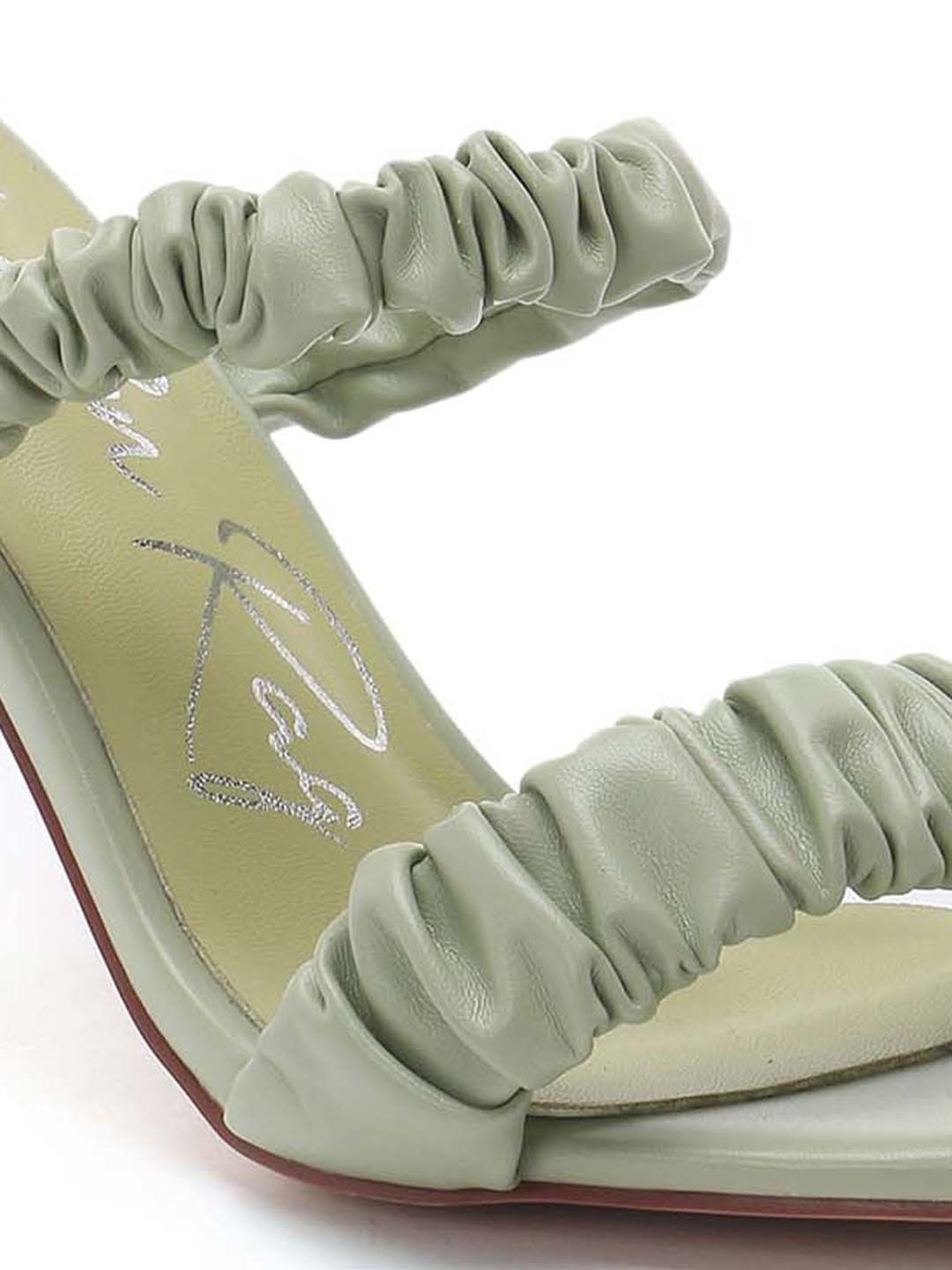 London Rag Women's Sage Green Casual Stilettos