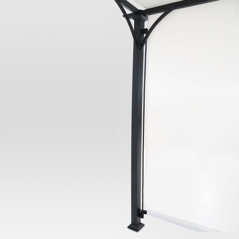 10' x 10' Adjustable Shade Pergola - Black/Gray - Threshold™