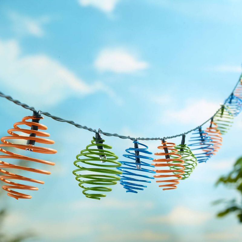 LED Solar String Lights Blue/Green/Orange - Smart Solar