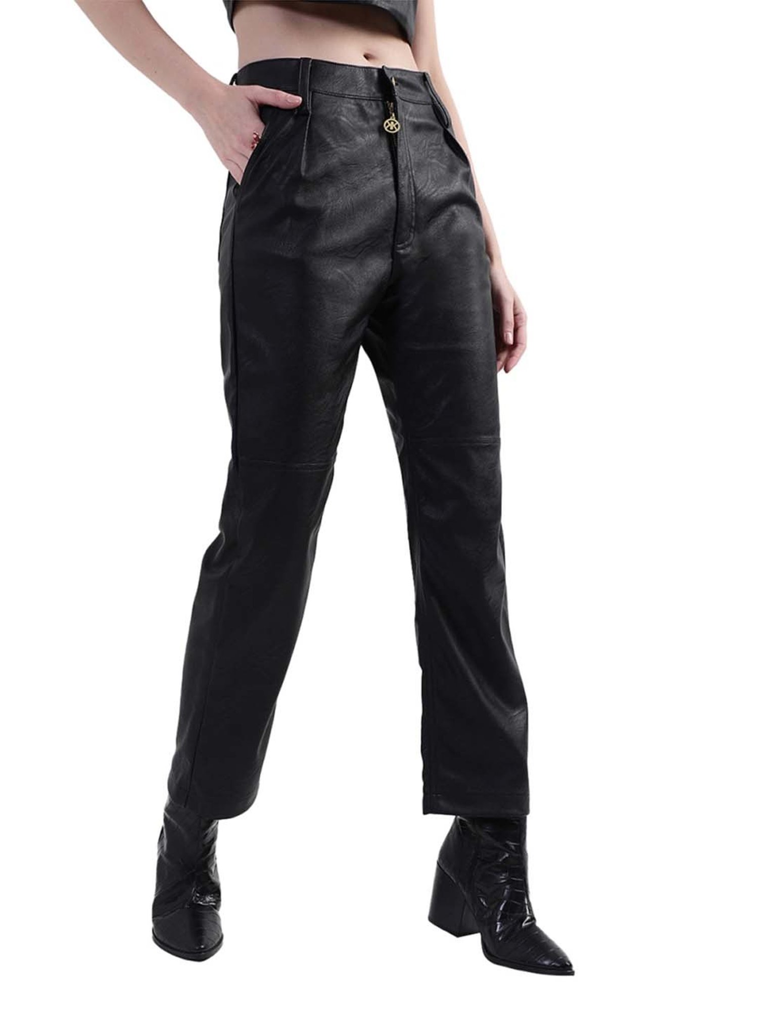 KENDALL + KYLIE Black Mid Rise Pants